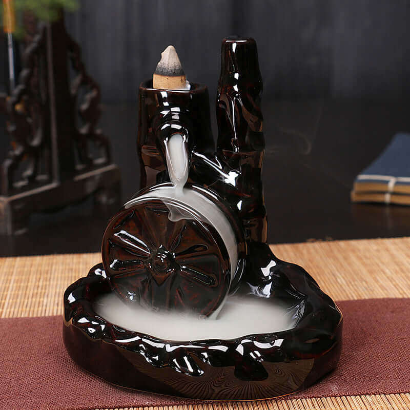 Calming Stream Ceramic Incense Burner