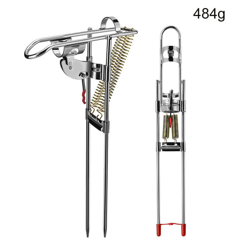 Fishing Rod Holder Spring Automatic Full Stainless Steel