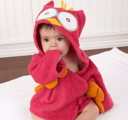 Cute Animal Hooded Baby Bathrobes