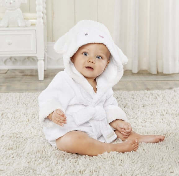 Cute Animal Hooded Baby Bathrobes