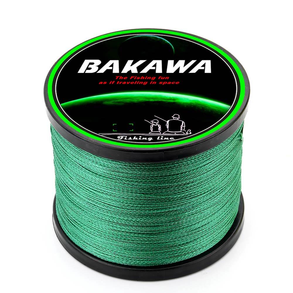 BAKAWA SuperPower 1000 4 Strand 18LB 80LB PE Braided Fishing Line