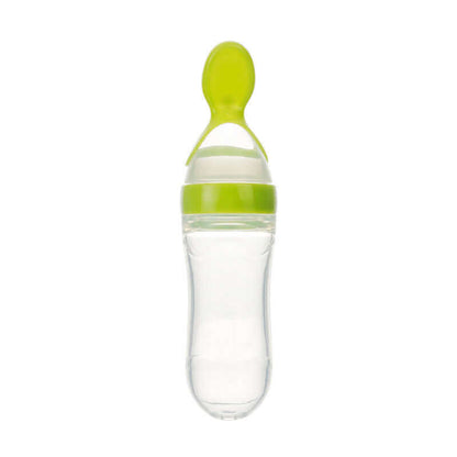 Toddler Silicone Squeeze Feeding Spoon