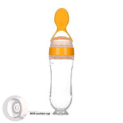 Toddler Silicone Squeeze Feeding Spoon