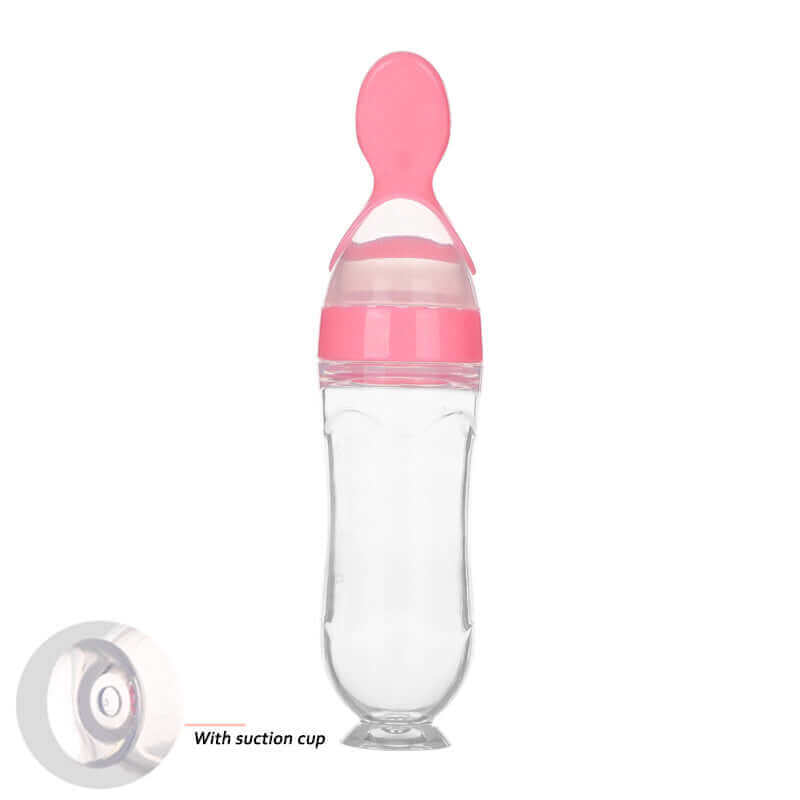 Toddler Silicone Squeeze Feeding Spoon