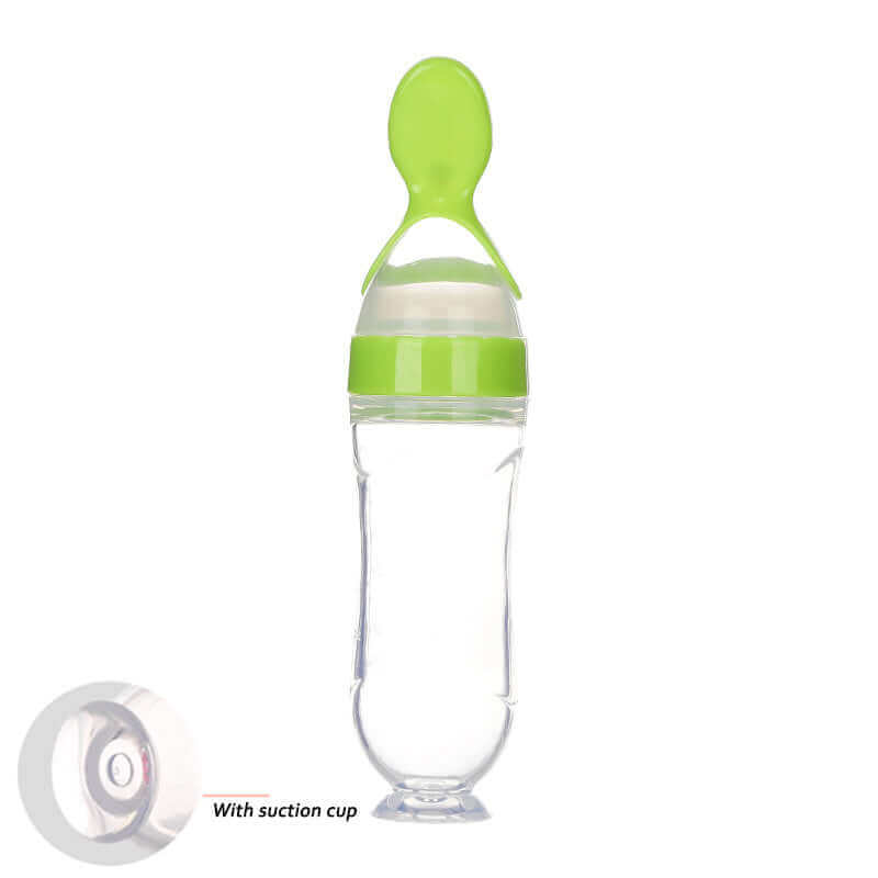 Toddler Silicone Squeeze Feeding Spoon