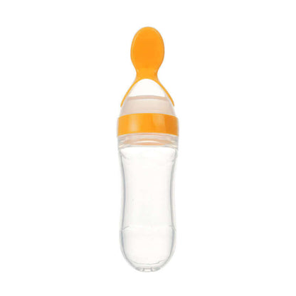 Toddler Silicone Squeeze Feeding Spoon