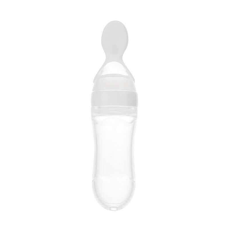 Toddler Silicone Squeeze Feeding Spoon