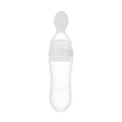 Toddler Silicone Squeeze Feeding Spoon