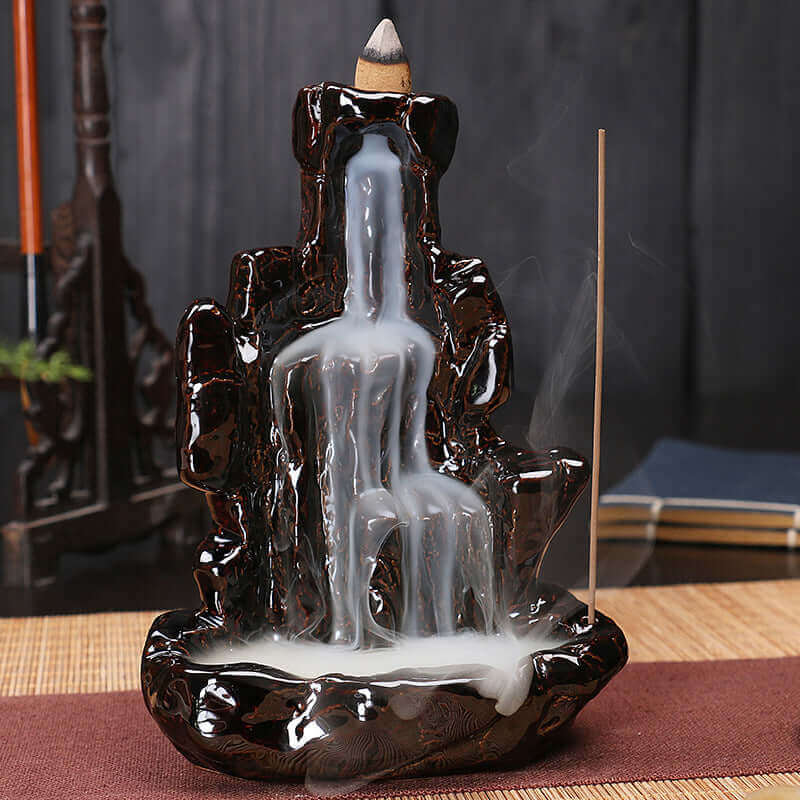 Calming Stream Ceramic Incense Burner