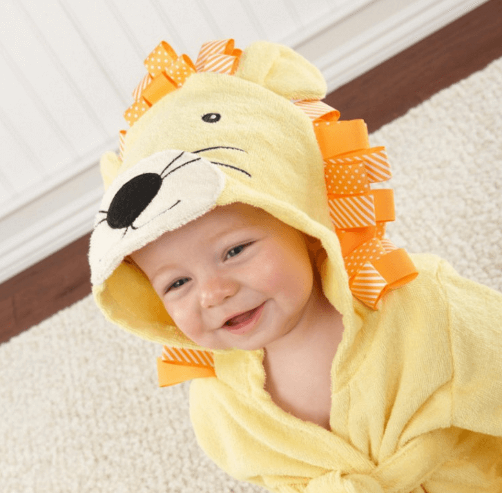 Cute Animal Hooded Baby Bathrobes