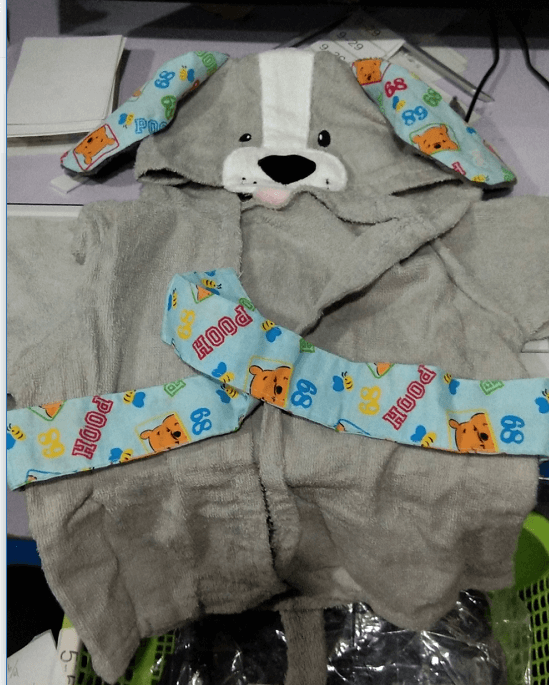 Cute Animal Hooded Baby Bathrobes