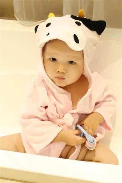 Cute Animal Hooded Baby Bathrobes