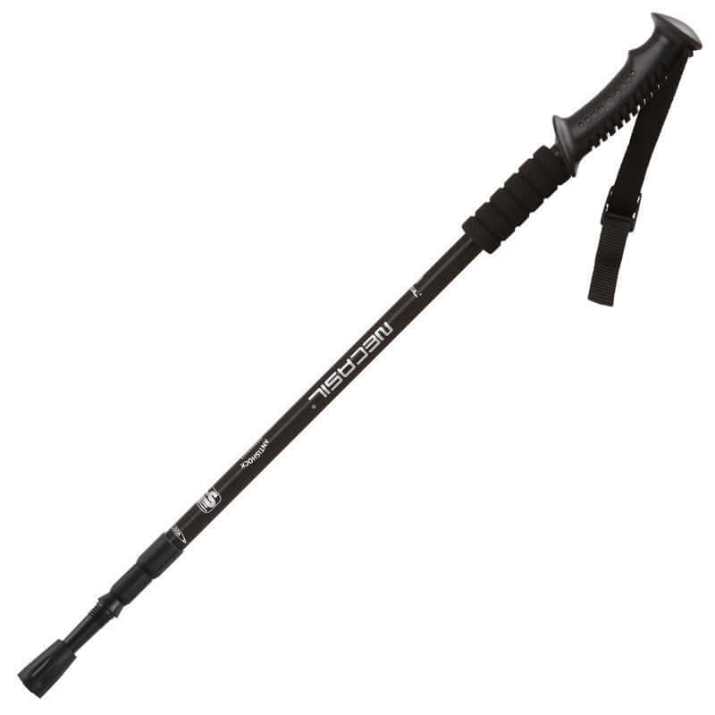 Three-section aluminum alloy straight trekking pole