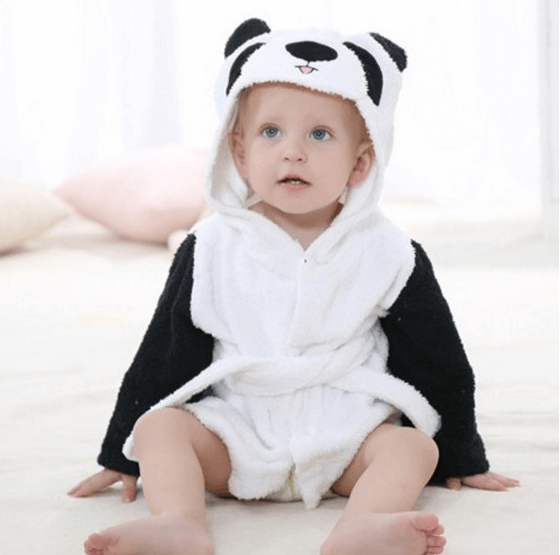 Cute Animal Hooded Baby Bathrobes