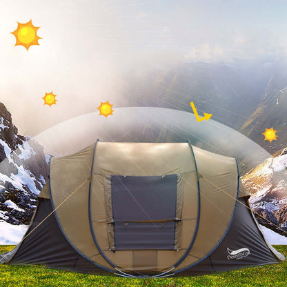 Outdoor Automatic Tent 3-4 People Quick Assembly Multi-person Camping Park Tent Rainproof