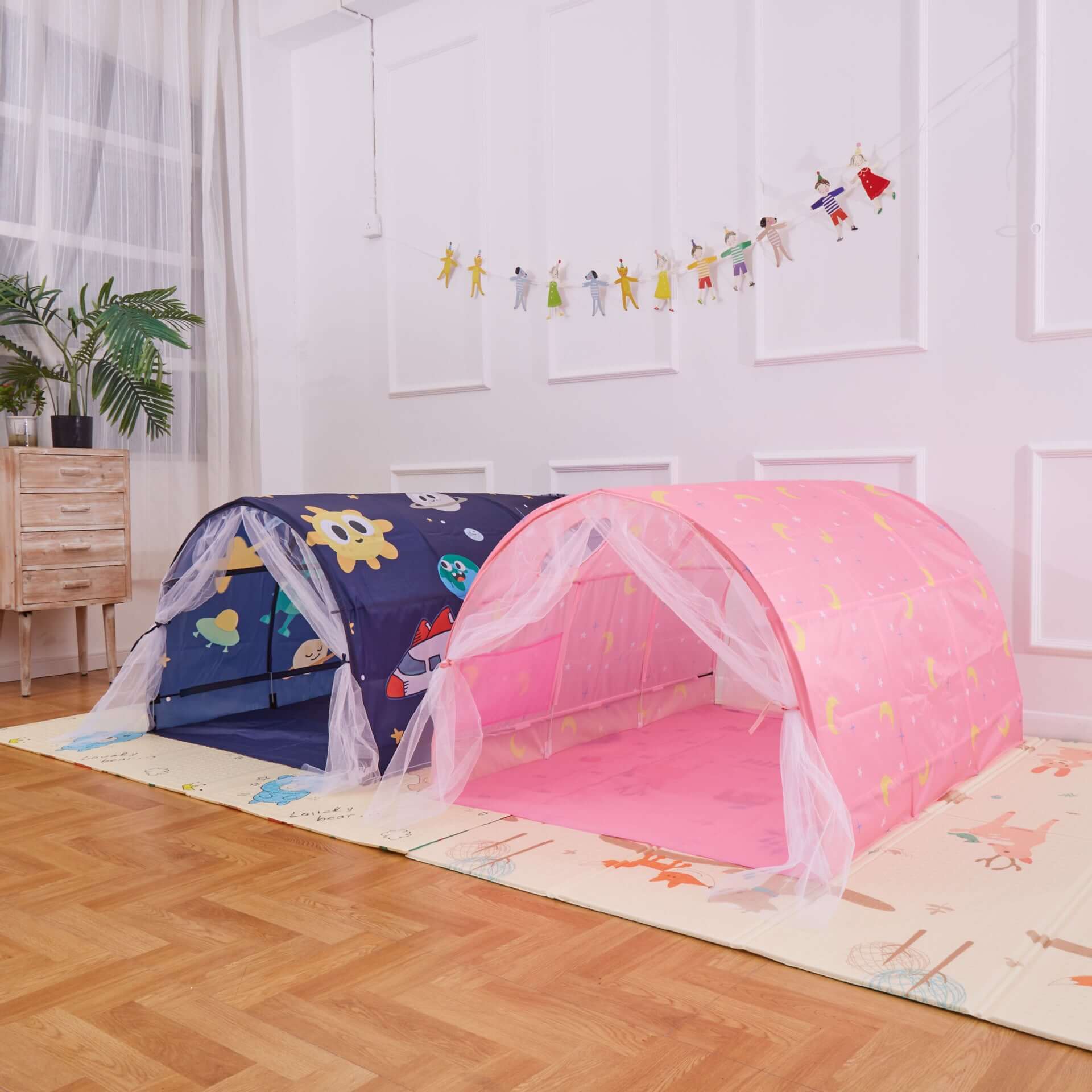 Indoor Blue Space Bed Baby Toy Small Tent