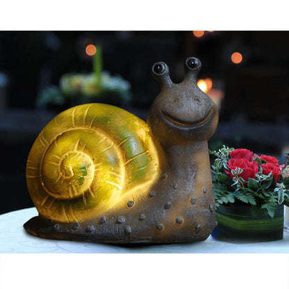 Snail solar resin light