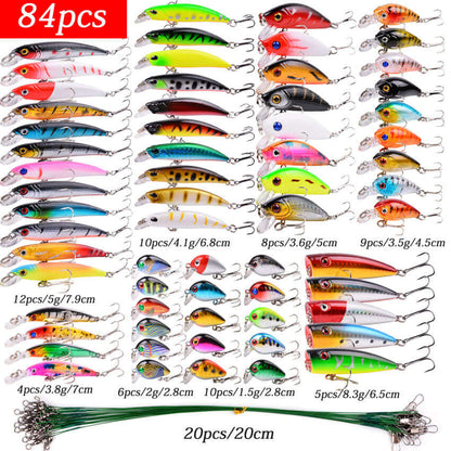 84 Piece Fishing Lure Set