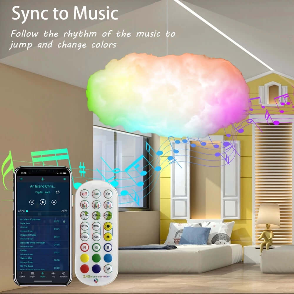 Floating Cloud Light You Can Synchronise To Music