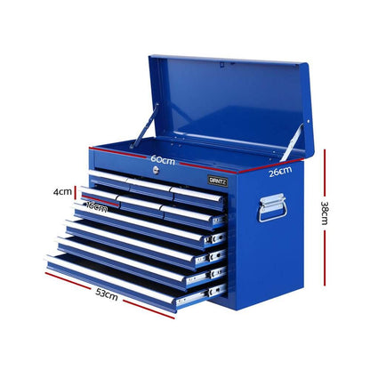 10-Drawer Tool Box Chest Cabinet Garage Storage Toolbox Blue-1