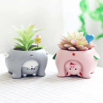 Cartoon Animal Flower Pots